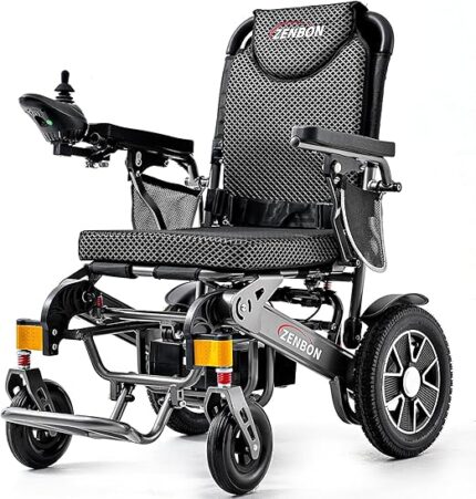 Fauteuil Roulant Electrique Pliable Leger: 35KM Fauteuil Electrique pour Personnes Agées avec Fonction Pliage Automatique - 700W Electrique Fauteuil Roulant Jusqu'à 150KG